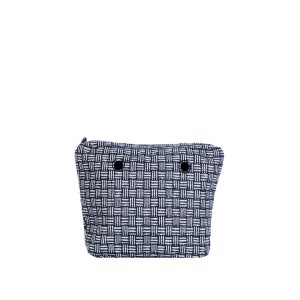 O bag classic retro optical fabric zip-up inner bag