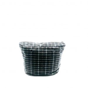 O bag classic Tartan fabric zip-up inner bag