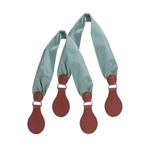 Long tear drop foulard silk fabric handle