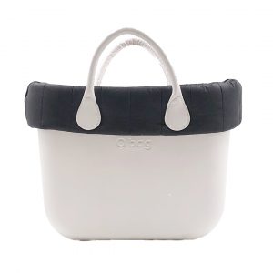 O bag classic quilted fabric trim