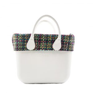 O bag mini Chanel fabric trim with zip