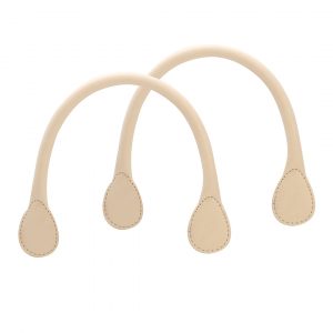 Short genuine leather handles