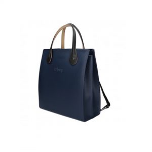 O Square in navy blue with shoulder strap - HandBag